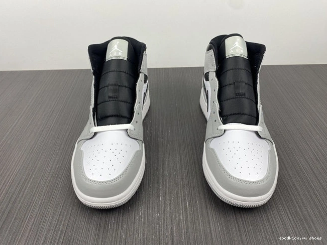 Rep 3725 Light Anthracite Jordan1 Mid SunProtective Smoke 554724- Grey 1014